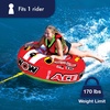 image:imageWow Sports World of Watersports Ace Racing Boat Tube 1 Person Inflatable Towable Tube for Boating 151120Outdoor product