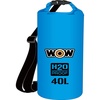 image:imageWOW Sports H2O Proof Dry Bag  Blue  40 L  RollTop Waterproof  A rolltop waterproof dry bag for boating kayaking and fishingBlue