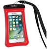 image:imageWOW Sports Waterproof Phone Pouch  Blue  4 x 8 in  Floats  Touch Screen Compatible  Lanyard IncludedRed