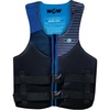 image:imageWow Sports Life Jacket US Coast Guard Approved Life Vest for Fishing Kyaking amp Boating PFD BlueLargeXL