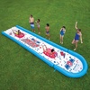 image:imageWow Sports Mega Lawn Water Slide  25 x 6 ft  A 25ft backyard lawn water slide with zigzag sprinklers