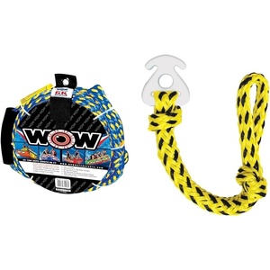 image:imageWOW Sports 6k 60 ft Tow Rope and Airhead KwikConnect Tow Rope Connector for 14 Rider Towables