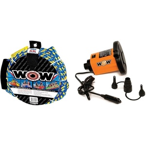 image:imageWOW Sports 6k Tow Rope and Electric Air Inflator Bundle