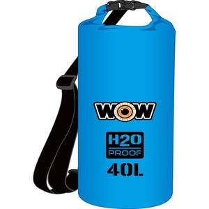 image:imageWOW Sports H2O Proof Dry Bag  Blue  40 L  RollTop Waterproof  A rolltop waterproof dry bag for boating kayaking and fishingBlue