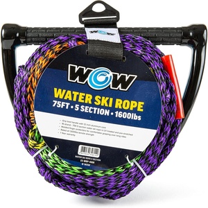 image:imageWOW Sports Towing Rope for Wakeboard Water Ski and Wakesurf 5Section Rope 75