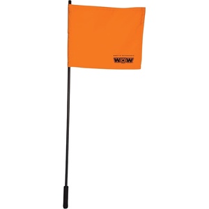image:imageWOW Sports Watersports Safety Signal Flag  Orange  48 in Pole  Floating Design for Boating  Diver Down Alert