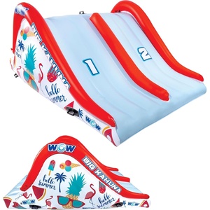 image:imageWow Sports  Big Kauna Inflatable 2 Person Pool Waterslide  Perfect for Inground Pool  Fun Backyard Game for Kids amp Adults  WWater Sprinkler