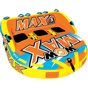 image:imageWow Sports  Max Inflatable Towable Deck Tube  Boating Accessory  Fits Kids amp Adults  Up to 3 RidersDeck Tube