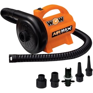 image:imageWow Sports 120V AC Electric Pump  600 Lmin Air Inflator  5 Adapters  A 120V AC air pump for towables pool floats and air mattresses 600 Lmin adapters for Boston pinch and standard valves20 PSI AC Pump  600 Liters  Minute