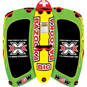 image:imageWow Sports Big Bazooka Towable DeckTube for Boating 1 2 3 or 4 PersonDecktube