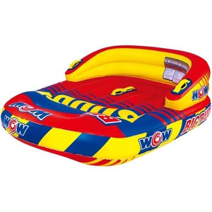 image:imageWow Sports Big Buddy Inflatable Towable Deck Tube  2 Person  A deck tube that tows 2 riders behind the boat Rated to 340 lbs with an EZconnect tow point and a heavyduty nylon cover