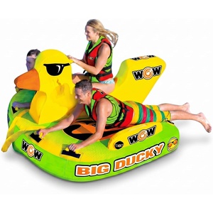 image:imageWow Sports Big Ducky Towable Deck Tube  13 Person  Duck Design  510 lb capacity for boating youth amp adults