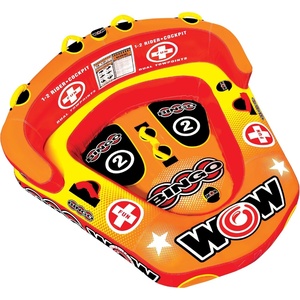 image:imageWow Sports Bingo Cockpit Towable Tube  12 Person  A cockpit towable tube that tows 12 riders behind the boat