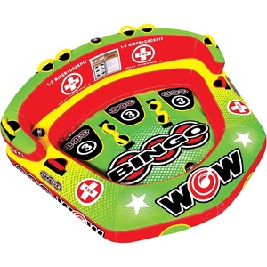 image:imageWow Sports Bingo Cockpit Towable Tube  13 Person  A cockpit towable tube that tows 13 riders behind the boat
