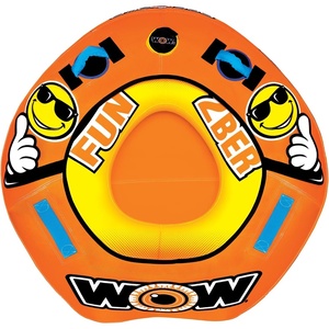 image:imageWow Sports Fun 2Ber Towable Tube Starter Kit  1 Person  A towable starter kit with a 1rider tube tow rope and 12V pump