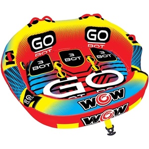 image:imageWow Sports Go Bot Towable Tube  Front amp Back Tow Points  for Boating  Kids amp Adults13 Person