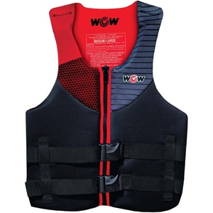 image:imageWow Sports Life Jacket US Coast Guard Approved Life Vest for Fishing Kyaking amp Boating PFD BlueLargeXLarge