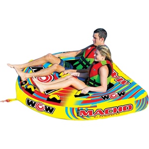 image:imageWow Sports Macho Combo Towable Tubes for Boating Accessories for Tubing Water Tube for Boats1 to 2 Person