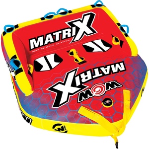 image:imageWow Sports Matrix Towable Inflatable Deck Tube  Boating Accessory for 1 2 3 or 4 People  Holds 680 lbs  Perfect for Kids amp AdultsOUTDOOR PRODUCT
