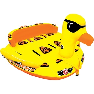 image:imageWow Sports Mega Ducky Towable Deck Tube  15 Person  Duck Design  850 lb capacity for boating youth amp adults