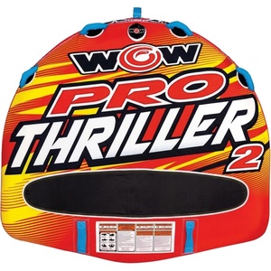 image:imageWow Sports Pro Thriller Towable Deck Tube for Boating  Youth amp AdultsBig Thriller 1  2 Person