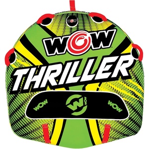 image:imageWow Sports Thriller Towable Deck Tube for Boating Adults Tubing Boat Inflatable for Water Sports1 person
