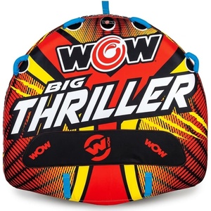 image:imageWow Sports Thriller Towable Deck Tube for Boating Adults Tubing Boat Inflatable for Water Sports2 person
