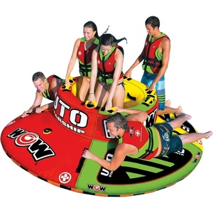 image:imageWow Sports UTO Starship Towable Tube  A towable tube that tows 15 riders behind the boat