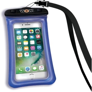 image:imageWow Sports Waterproof Phone Pouch  Red  5 x 8 in  Floats  A waterproof phone pouch that floats and keeps your touchscreen workingBlue