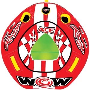 image:imageWow Sports World of Watersports Ace Racing Boat Tube 1 Person Inflatable Towable Tube for Boating 151120Outdoor product