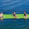 image:imageWOW Sports CHILLRaft Floating Foam Water Mat  20 x 6 ft  BlueWhiteLime  Lily Pad for Kids amp Adults20 x 6 ft