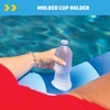 image:imageWOW Sports Inflatable Chaise Lounge  68 x 36 in  Cup Holder  Pool amp Lake Float for AdultsBlue Checkered