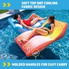 image:imageWOW Sports Inflatable Chaise Lounge  68 x 36 in  Cup Holder  Pool amp Lake Float for AdultsSun Geo