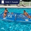 image:imageWOW Sports World of Watersports Water Walkway 6 x 6 Feet Blue Inflatable Walkway 142080  An inflatable floating mat with a rigid Ibeam surface