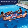 image:imageWow Sports  Inflatable Water Mat  Pool Float Water Walkway  Fun Lake Accessory for Kids amp Adults  10 ft x 6 ft  Attach to BoatsBlue