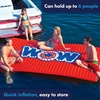 image:imageWow Sports  Inflatable Water Mat  Pool Float Water Walkway  Fun Lake Accessory for Kids amp Adults  10 ft x 6 ft  Attach to BoatsRed