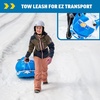 image:imageWow Sports Bobsled Snow Tube Inflatable Snow Sled with Tow Rope Snow Sleds for Kids Sledding Kids Inflatable Bobsled TubeLarge