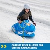 image:imageWow Sports Bobsled Snow Tube Inflatable Snow Sled with Tow Rope Snow Sleds for Kids Sledding Kids Inflatable Bobsled TubeLarge