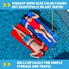 image:imageWow Sports Dipped Foam Floating Mat  Blue  6 ft  A rollup foam floating water mat that stays buoyant for lounging out on the lakeBlue
