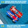 image:imageWow Sports Dipped Foam Floating Mat  Blue  6 ft  A rollup foam floating water mat that stays buoyant for lounging out on the lakeRed