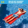 image:imageWow Sports Dipped Foam Floating Mat  Blue  6 ft  A rollup foam floating water mat that stays buoyant for lounging out on the lakeRed