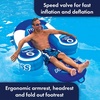 image:imageWow Sports First Class Inflatable Pool Lounge Chair  Single Person  A singlerider inflatable lounge chair with a breathable mesh seat and back