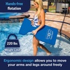 image:imageWow Sports Foam Water Saddle Float  Blue High Back  HandsFree Pool Seat  A handsfree foam water saddle with a highback rest you sit in with arms and legs free