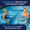 image:imageWow Sports Foam Water Saddle Float  Blue High Back  HandsFree Pool Seat  A handsfree foam water saddle with a highback rest you sit in with arms and legs free