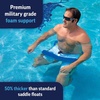image:imageWow Sports Foam Water Saddle Float  Blue High Back  HandsFree Pool Seat  A handsfree foam water saddle with a highback rest you sit in with arms and legs free
