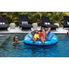 image:imageWow Sports Indigo Mermaid Shell Inflatable Pool Lounge  Cup Holder  Single Person Float for Pools amp Lakes