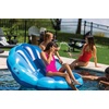 image:imageWow Sports Indigo Mermaid Shell Inflatable Pool Lounge  Cup Holder  Single Person Float for Pools amp Lakes