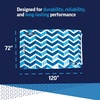 image:imageWow Sports Inflatable Water Walkway Mat  Blue Chevron  10 x 6 ft  An inflatable floating mat with a rigid Ibeam surface