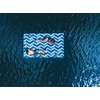 image:imageWow Sports Inflatable Water Walkway Mat  Blue Chevron  10 x 6 ft  An inflatable floating mat with a rigid Ibeam surface