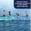 image:imageWow Sports Inflatable Water Walkway Mat  Palm Leaf  10 x 6 ft  Connects to Boats amp Other Mats  for Kids amp Adults  An inflatable floating mat with a rigid Ibeam surface